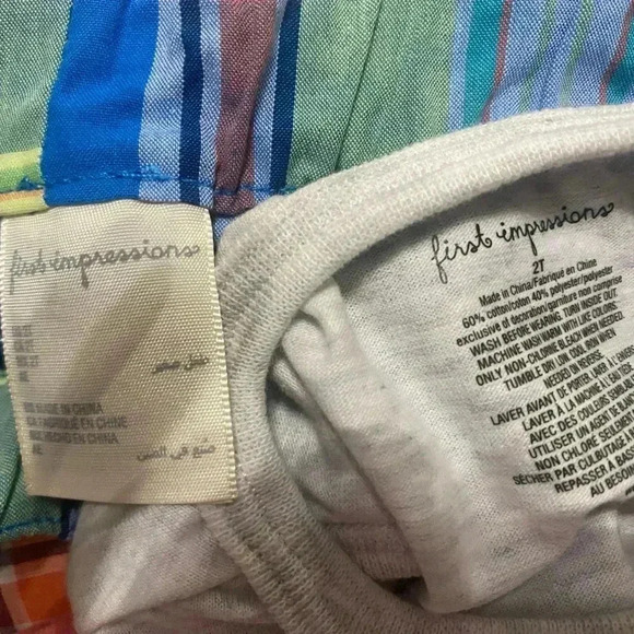 First Impressions Toddler Boy Size 2 T Tank and Shorts - Picture 4 of 4